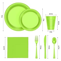350 PCS Disposable Tableware Combo Pack