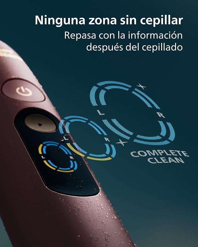 Escova de dentes elétrica Sonicare Next-Generation DiamondClean 9000 - com feedback inteligente de cobertura, feedback inteligente de pressão e 21 definições, cetim malva, HX9214/85