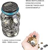 Vinsani Digital Piggy Bank Counter UK Coin Jar LCD Display 1.8L view 8
