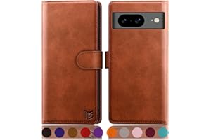 SUANPOT for Google Pixel 8 5G Wallet case with RFID Blocking Credit Card Holder,Flip Book PU Leather Protective Cover Women Men for Pixel 8 Phone case Light Brown