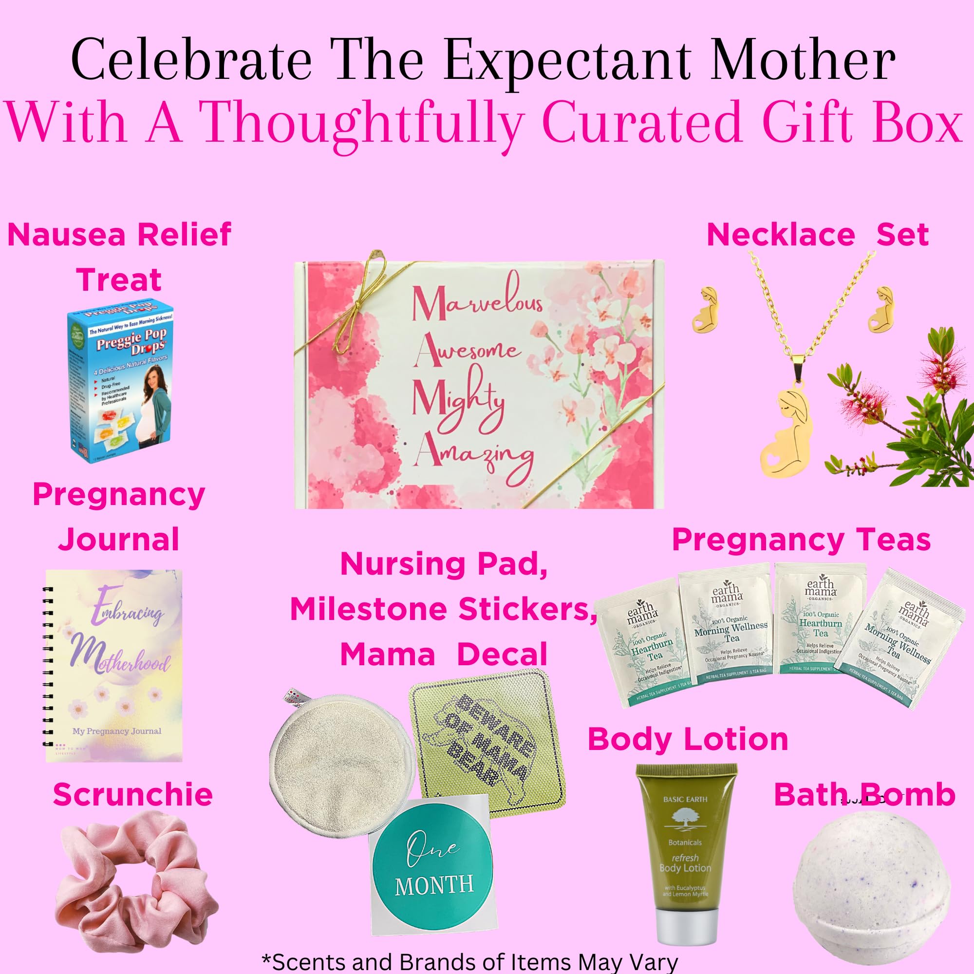 Pregnancy Gift For Expecting Mom, Pregnancy Gift Box For First Time Mom, Gift Basket For Pregnant Women, Frist Trimester Pregnancy Essentials, Pregnant Mom Box, Morning Sickness Must Haves