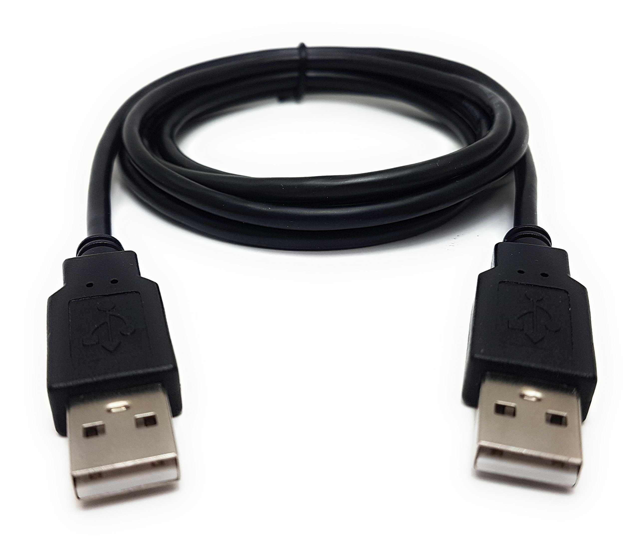MainCore 1.5m long Black USB 2.0 (Male to Male) A to A High-Speed Cable (Available in 0.25m, 0.50m, 1m, 1.5m, 1.8m, 2m, 3m, 5m) (1.5m)