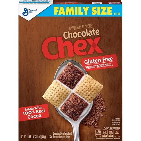 General mills choc chex sweetened Rice cereal Family sz (016000137813)