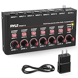 Pyle 6-Channel Wireless BT Streaming Mini Line