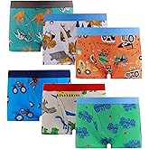 Sladatona Boys Boxer Briefs Shorts Cotton Dinosaur Shark Baby Toddler Underwear for Kids Boy 3/6 Pack
