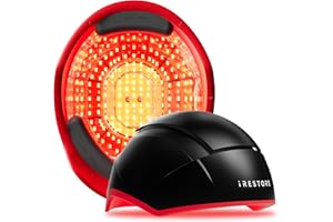 iRestore Elite - Laser Red Light Therapy for Hair Growth System - FDA Cleared Hair Loss, Hair Thinning & Alopecia Treatment for Men & Women - Laser Cap for Hair Regrowth Stimulates Denser Fuller Hair