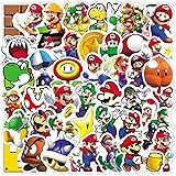 50pcs Cartoon Mario Stickers for Kids,Vinyl
