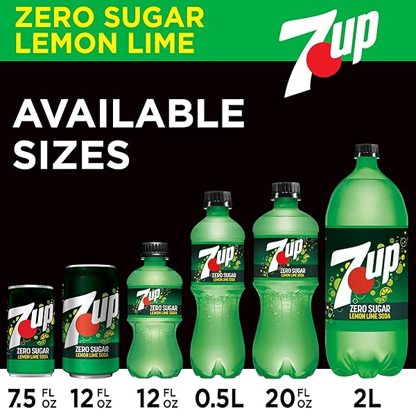 ZERO SUGAR 7-UP SODA, 12 OZ., PACK OF 12