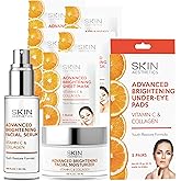 Skin Aesthetics Vitamin C & Collagen Set – Dermatologist Tested, Anti Aging, Korean Skin Care – Firms, Smooths, Hydrates and Revitalizes Tone– Vegan, Clean Beauty – Serum, Moisturizer, Mask & Eye Pads