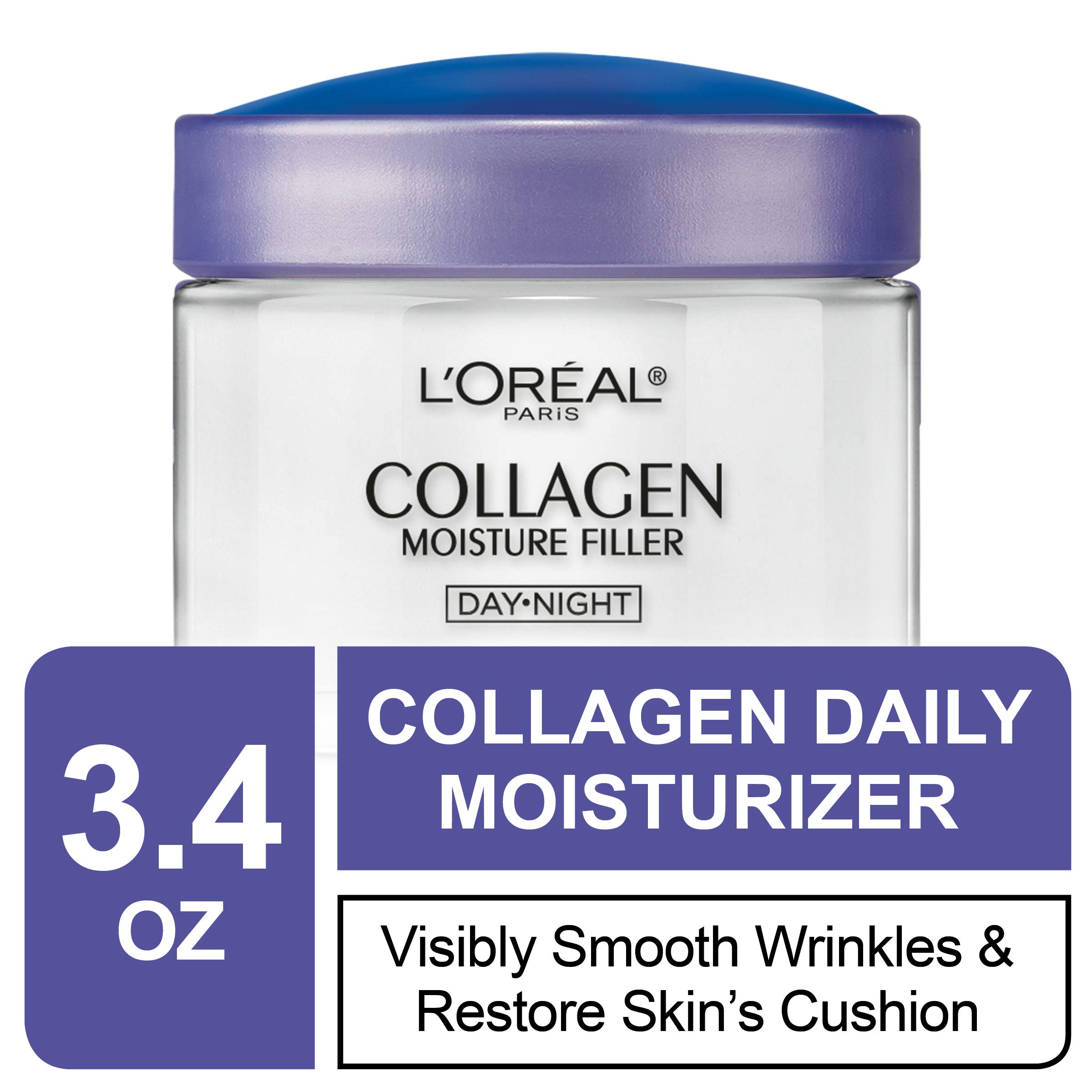 L'Oreal Paris Skincare Collagen Face Moisturizer, Day and Night Cream