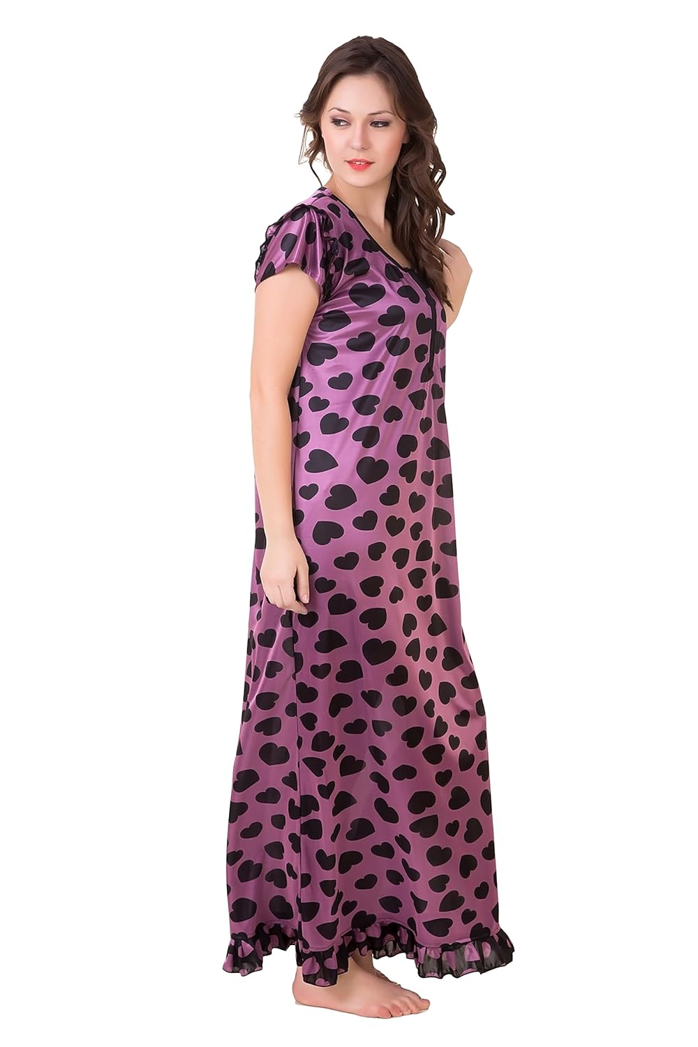 masha women's satin nighty nt41-138