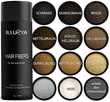Illusya Fibre Per Capelli Hair Fibers Polvere Per Capelli Fatto Di Cotone Soluzione Professionale Per La Perdita Di Capelli Per Donne E Uomini