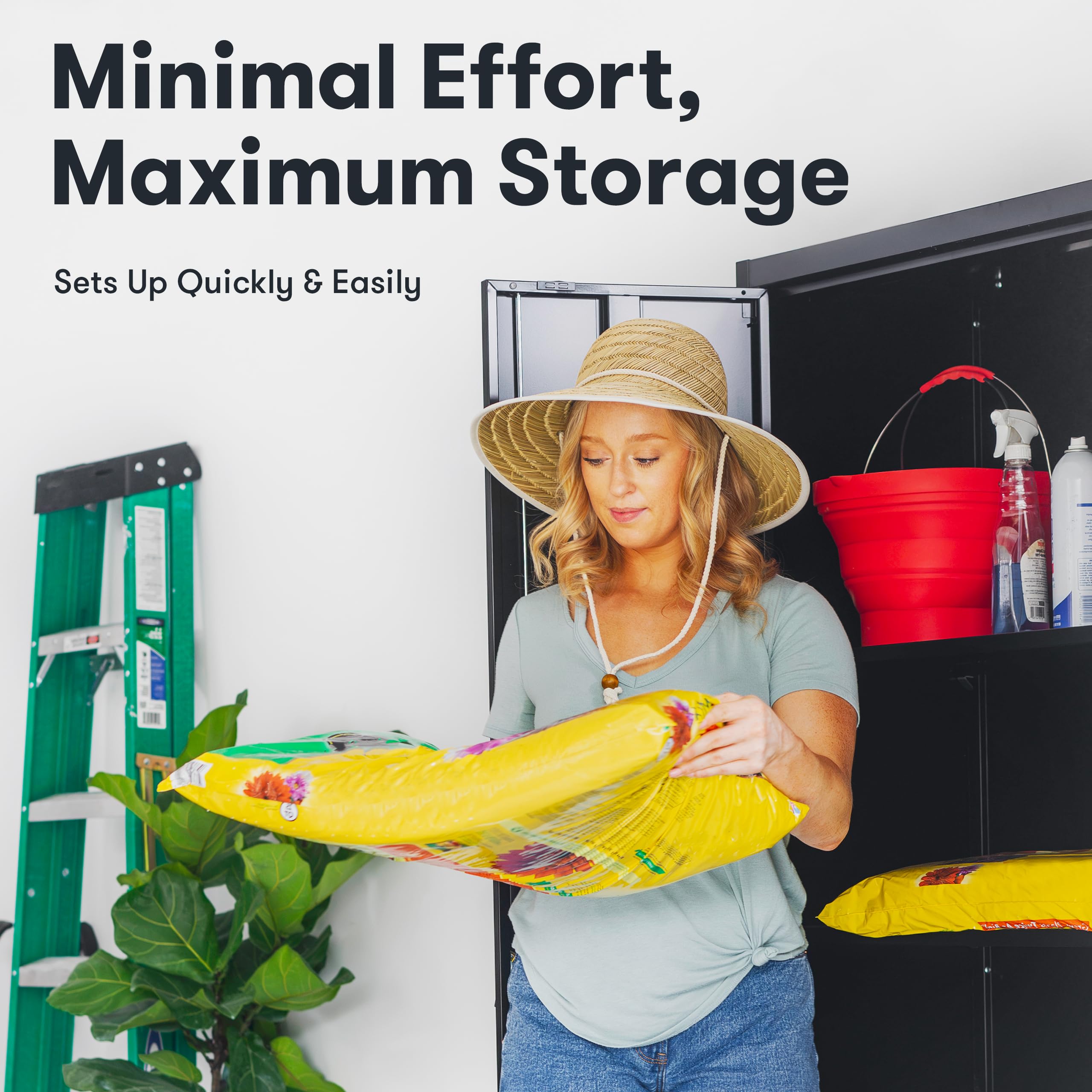 Fedmax Metal Garage Storage 71inch Tall Large Steel Utility