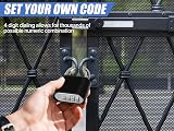 DAYGOS 52mm Outdoor Combination Padlock 4-Digit Code Heavy Duty Shackle 8mm view 6