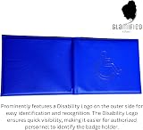 Glamified Soft Leather Disabled Badge Wallet Blue Badge Display Holder view 3