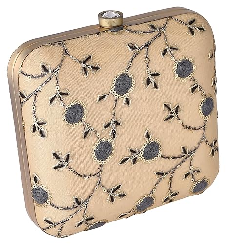 Women's Clutch (Gold and Grey)