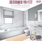 Asvin Large Non Slip Shower Mat 60x80cm Beige OEKO-TEX Loofah Rubber view 5