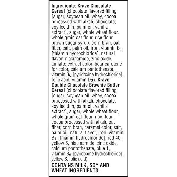 KRAVE DUO SNAX CEREAL SNACKS, KIDS SNACKS, LUNCH SNACKS, CHOCOLATE AND DOUBLE CHOCOLATE BROWNIE BATTER, 5OZ BOX (10 POUCHES)