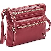 Wise Owl Accessories Small Crossbody Sling Bag Real Leather Purse for Women Crossover Trendy Shoulder Handbag | Real Leather, Purse, Crossover, Trendy