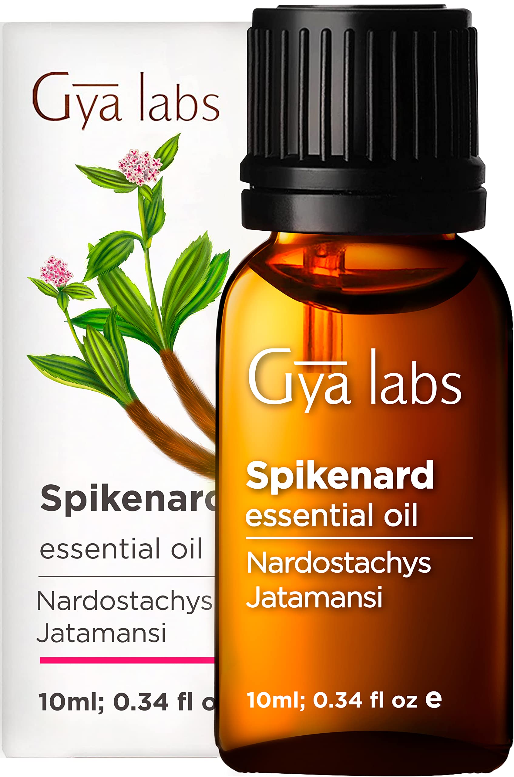 Gya Labs Spikenard Essential Oil (10ml) - Earthy & Woodsy Scent