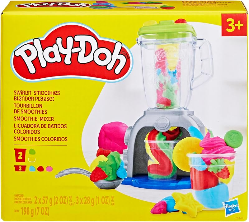 Tourbillon de Smoothies, Coffret Créatif avec 20 Accessoires et 8 Pots de Pâte à Modeler, Jouet Créatif pour Les Filles et Garçons dès 3 Ans