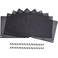 EBOOT 120 mm Dust Filter Computer Fan Filter Cooler PVC Black Dustproof Case Cover Computer Mesh 10 Packs with 40 Pieces of S