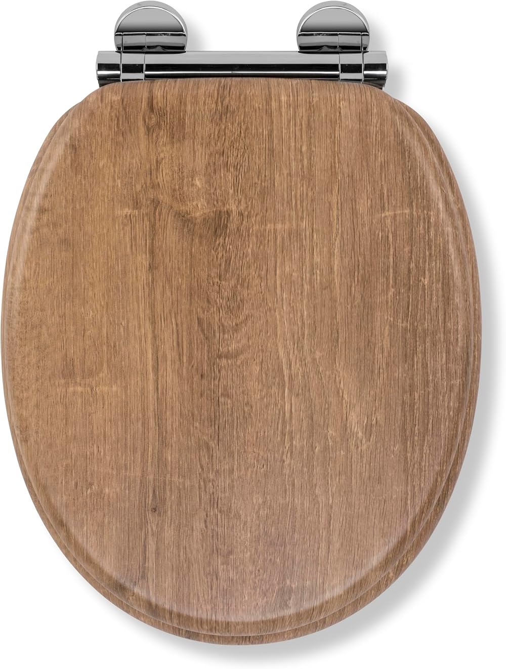 Croydex Ontario Flexi-Fix Soft Close Wooden Toilet Seat with Adjustable Hinges
