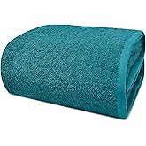 DAN RIVER Pack of 1 Jumbo Bath Sheet 40x80 Inches, Premium Oversized Towels for Adults, Super Soft and Quick Dry - Teal