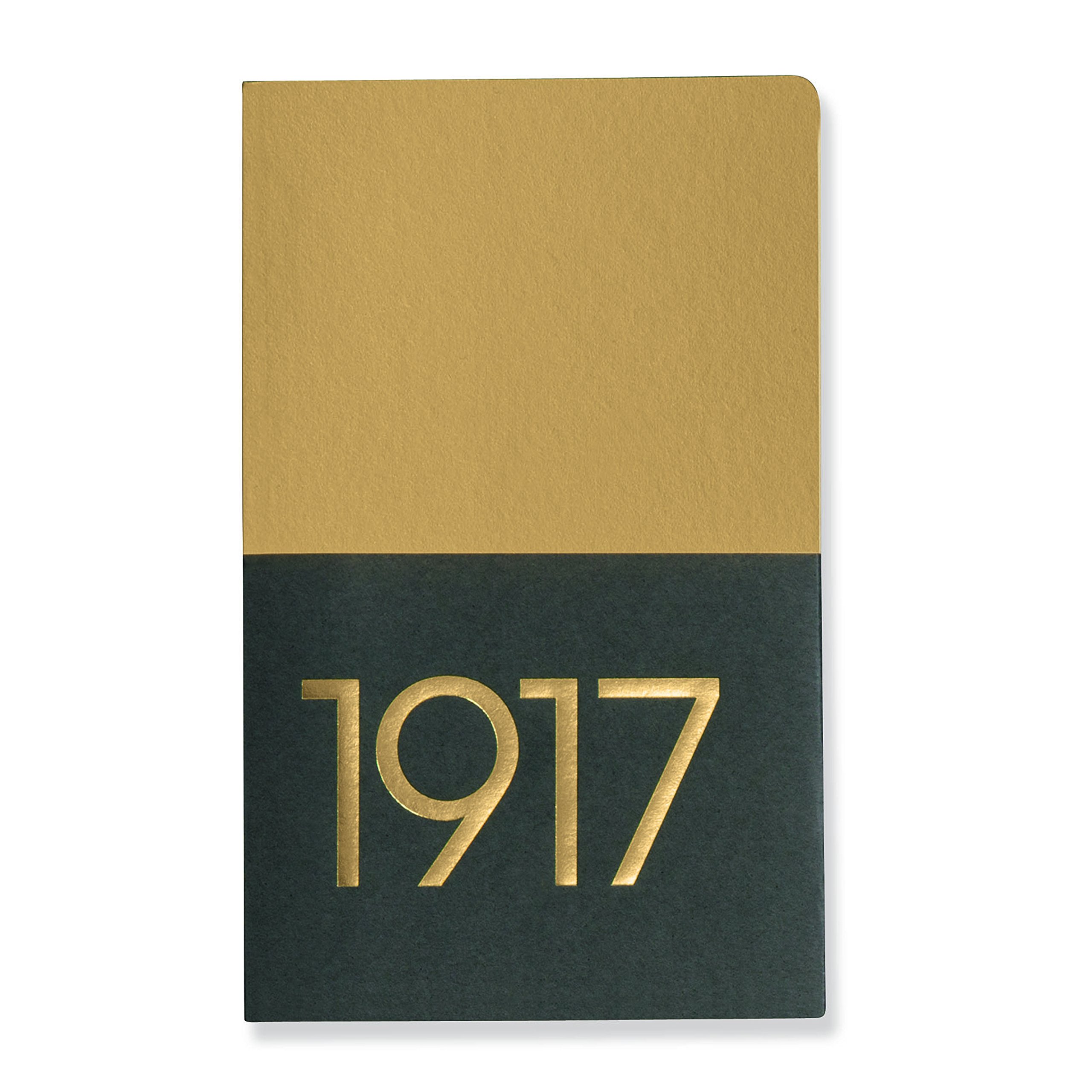 Leuchtturm1917 Notebook, Metallic Edition, Twin Pack Blank Pocket (A6) Gold