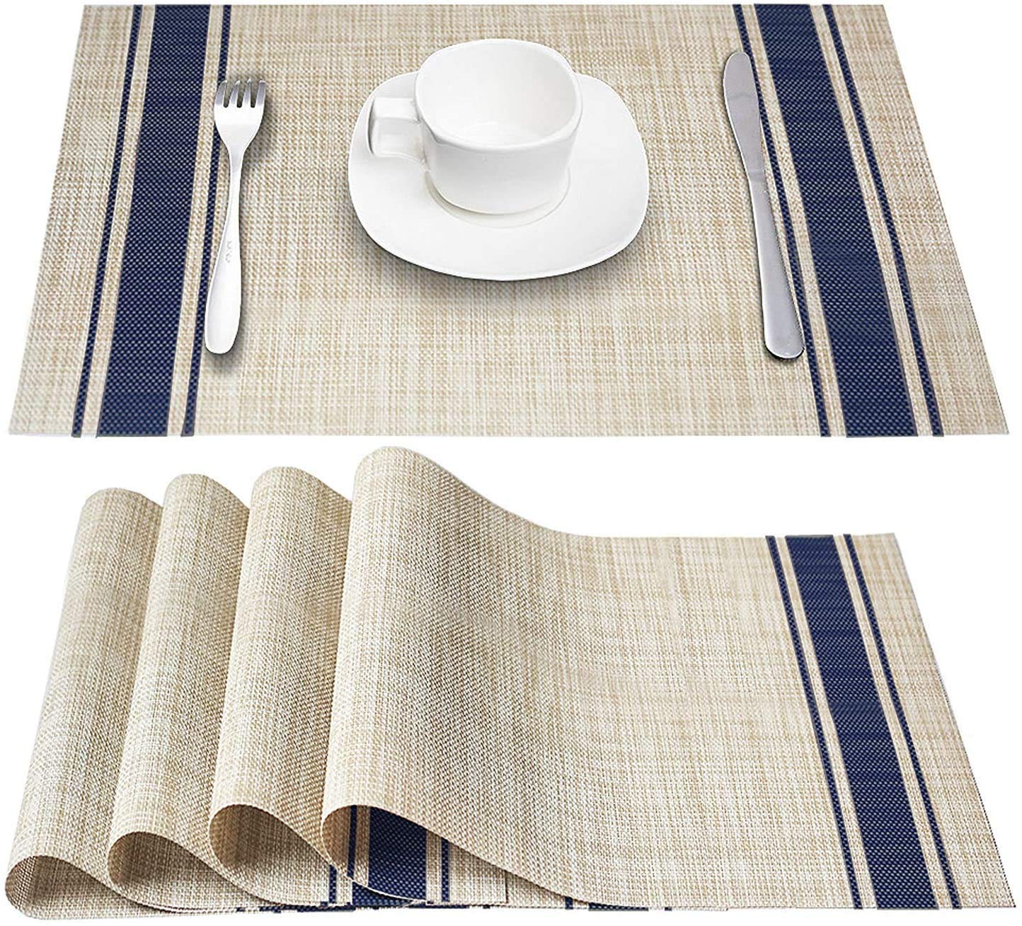 Buy Zinley HeatResistant Placemats Stain Resistant AntiSkid Washable