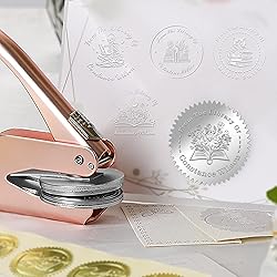 OFCCUSTOM Book Embosser Custom Embosser Stamp with