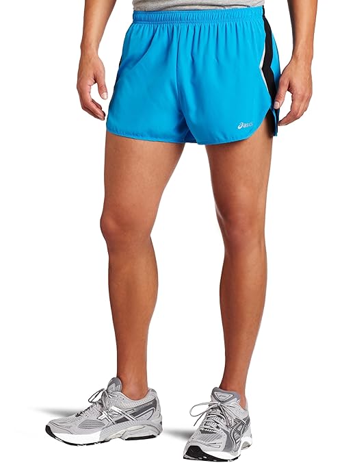 ASICS Men's Asics Split Short, Pac Blue/Black, Medium