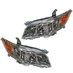 TRQ 2 Piece Headlight Assembly Set Driver