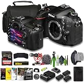 Nikon D7200 24.2MP DX-Format Digital SLR Camera | Built-in Wi-Fi, Full HD 1080p Video, 51-Point Autofocus System + 2X EN-EL15C Battery + External Charger + 64GB Card + Card Reader + More