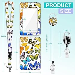 Plifal ID Badge Holder with Lanyard and Retractable