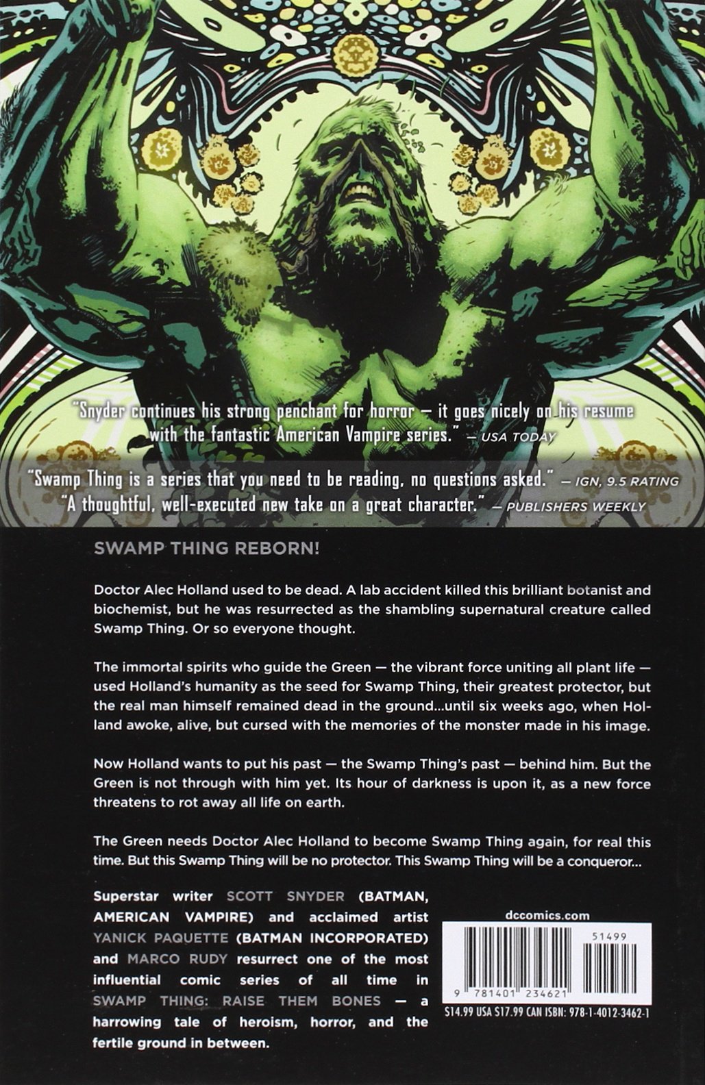 Swamp Thing Vol 1 Raise Them Bones The New 52 Snyder Scott Paquette Yanick 9781401234621 Amazon Com Books