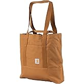 Carhartt Vertical 18L Firm Duck Tote Bag, Firm Duck Cotton Material W/Hand and Shoulder Straps