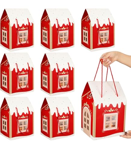 HAN SHENG Lot De 30 Boîtes à Bonbons En Forme De Maison