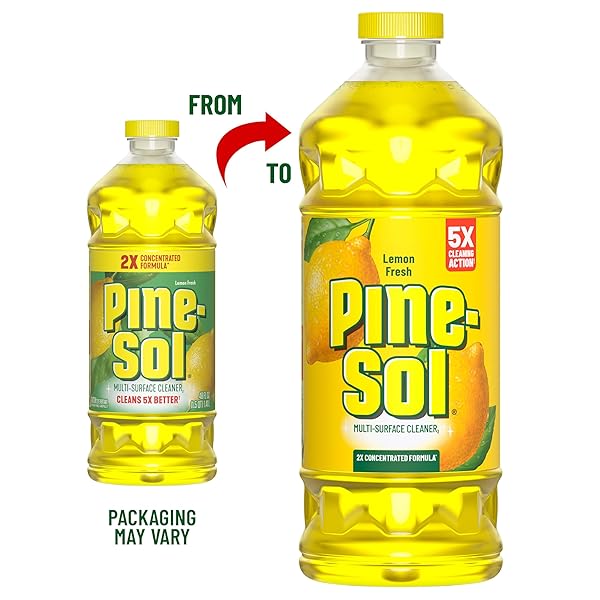 PINE-SOL MULTI-SURFACE CLEANER, LEMON FRESH, 24 FLUID OUNCES (PACKAGE MAY VARY)