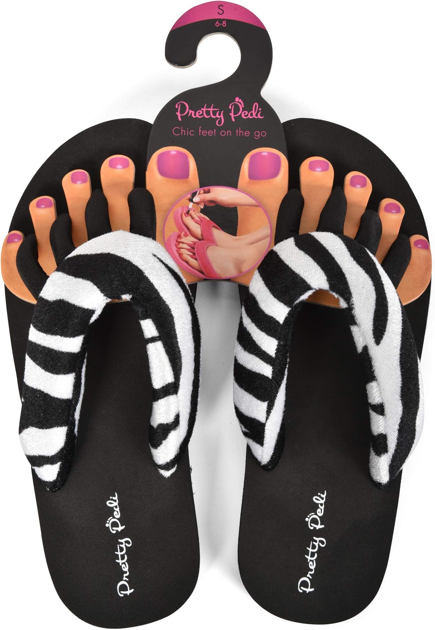 Pretty Pedi Super Lightweight Brand Pedicure Sandals with Toe Separator Feature
