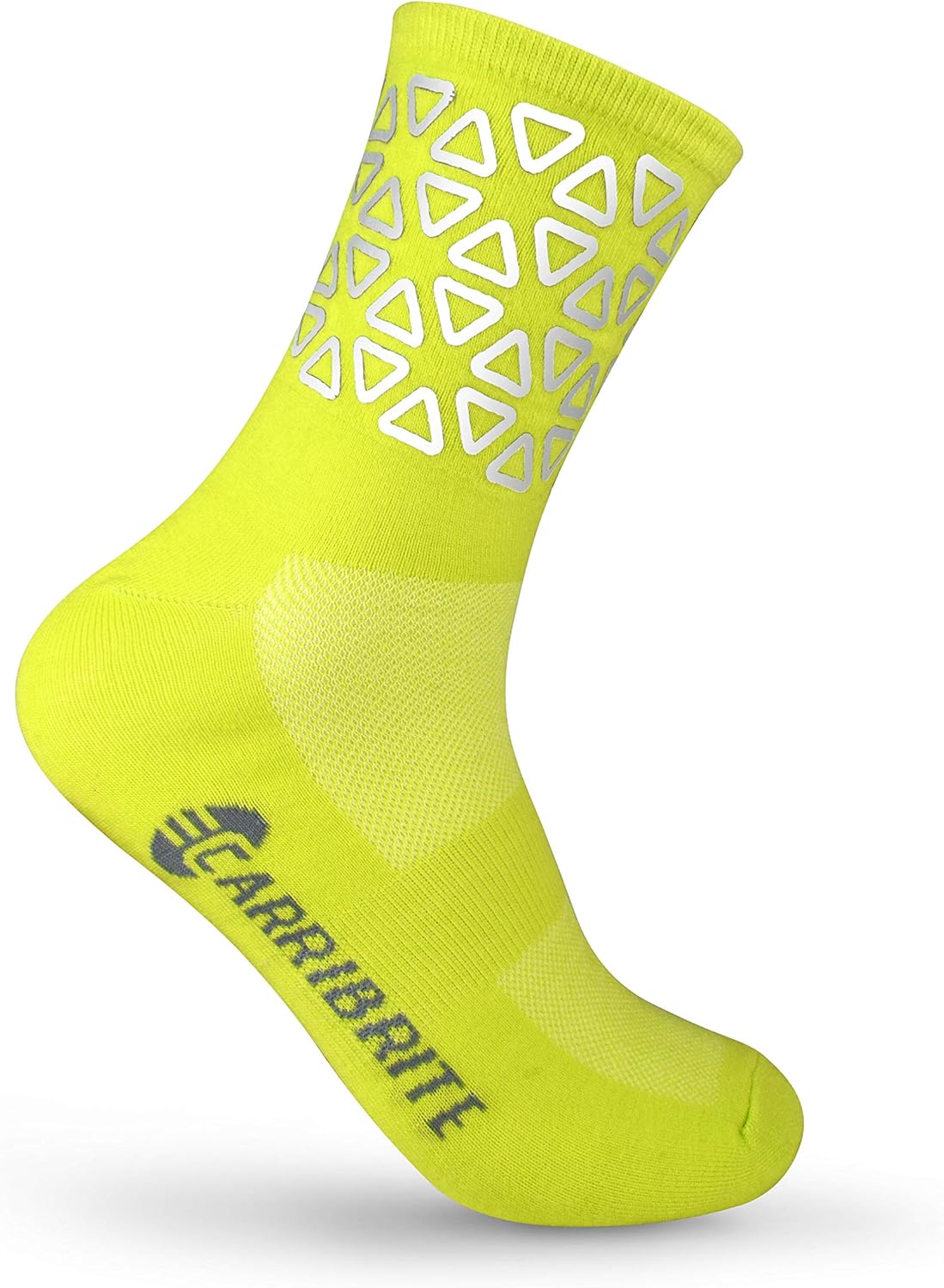 Carribrite Hi Vis Reflective Socks for Running, Cycling & Walking