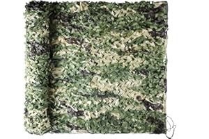 FullLit Camo Netting Camouflage Netting 6.5ft×10ft,10ft×10ft, 20ft×20ft,with Mesh Backing, Hunting Blind Nets, Sunshade Canopy, Army Tarp Fence Net for Party Decoration, Photograph and Car Cover