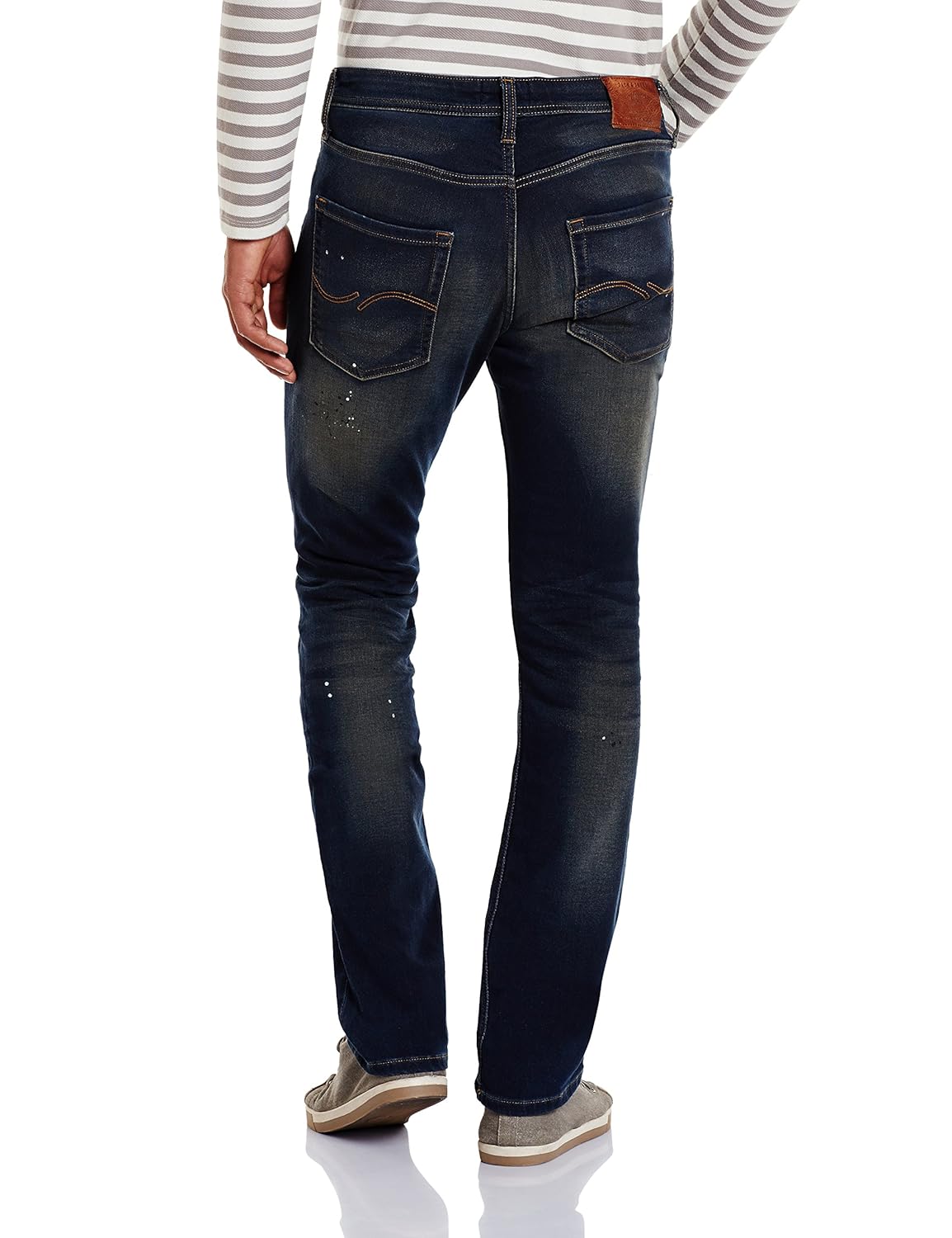 jack & jones men's clark straight fit jeans