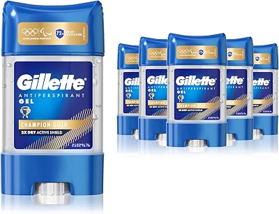 Gillette Clear Gel Champion Gold Antiperspirant 70ml Men 72H Invisible Sweat