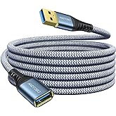 ANDTOBO 10FT USB Extension Cable, USB 3.0 Type A Male to Female Extender Cables High-Speed Data Transfer 5Gbps Compatible wit