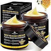 2PCS Bee Venom – Face & Body Moisturizer, Lightweight Hydration, Smooth & Soft Skin Feel, 60g x 2