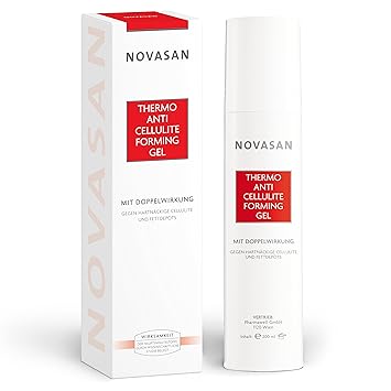 NOVASAN® THERMO ANTI-CELLULITE FORMING CREME-GEL 200ml | Lotion gegen Cellulite & Orangenhaut, Behandlung von Schwangerschaft