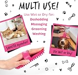 BUGALUGS Bath Brush & Cat Dog Grooming Brush 2 Pack Black view 5