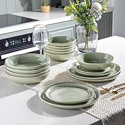 AmorArc Ceramic Dinnerware Sets,Handmade Reactive