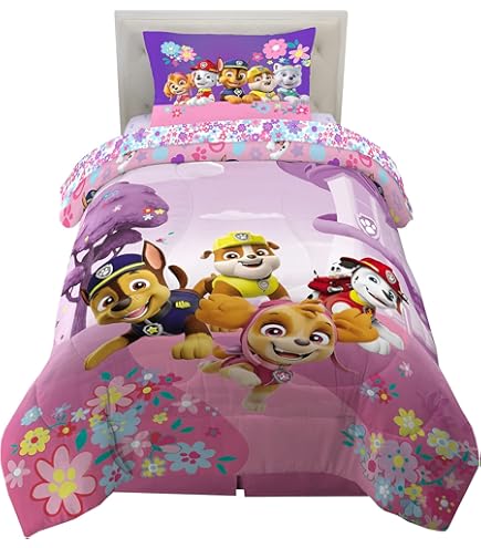 Franco Paw Patrol Pretty Pups Twin Comforter Queen Franco